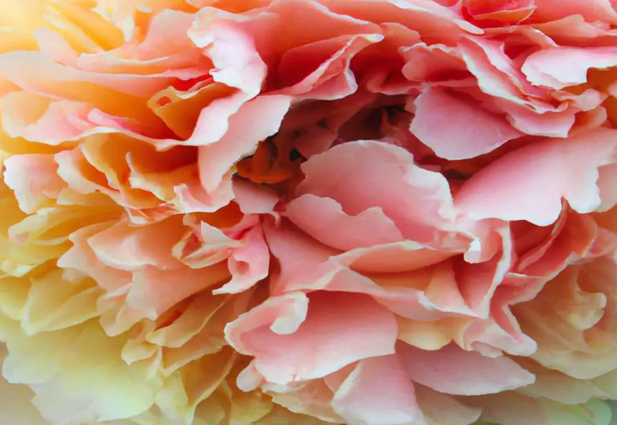 Overview of the Coral Charm peony 