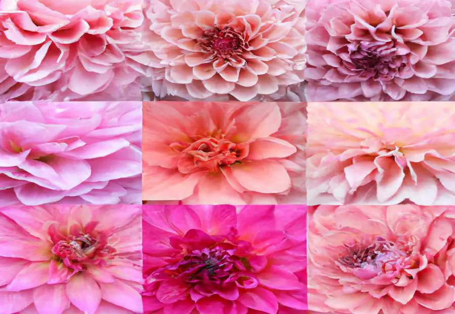 Collectively Exhaustive Categories of Pink Dahlia Varieties 