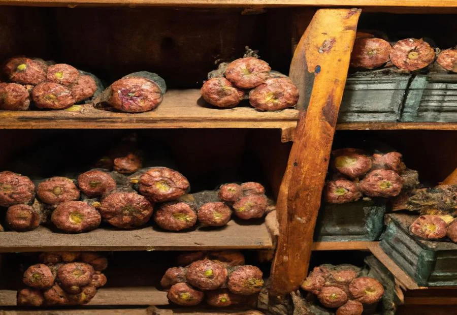 Methods for storing tubers over the winter 