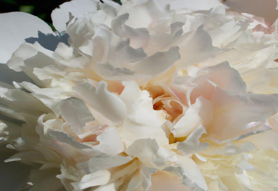 White Peony Varieties with Blush-Pink or Creamy Petals 