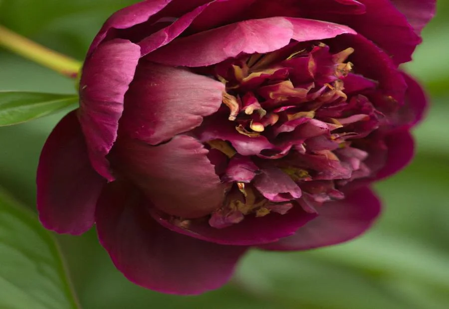 Description of the Chocolate Soldier Peony 