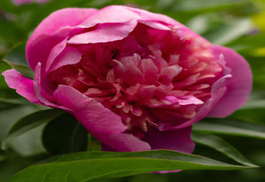 The Beauty of the Gay Paree Peony in the Garden 
