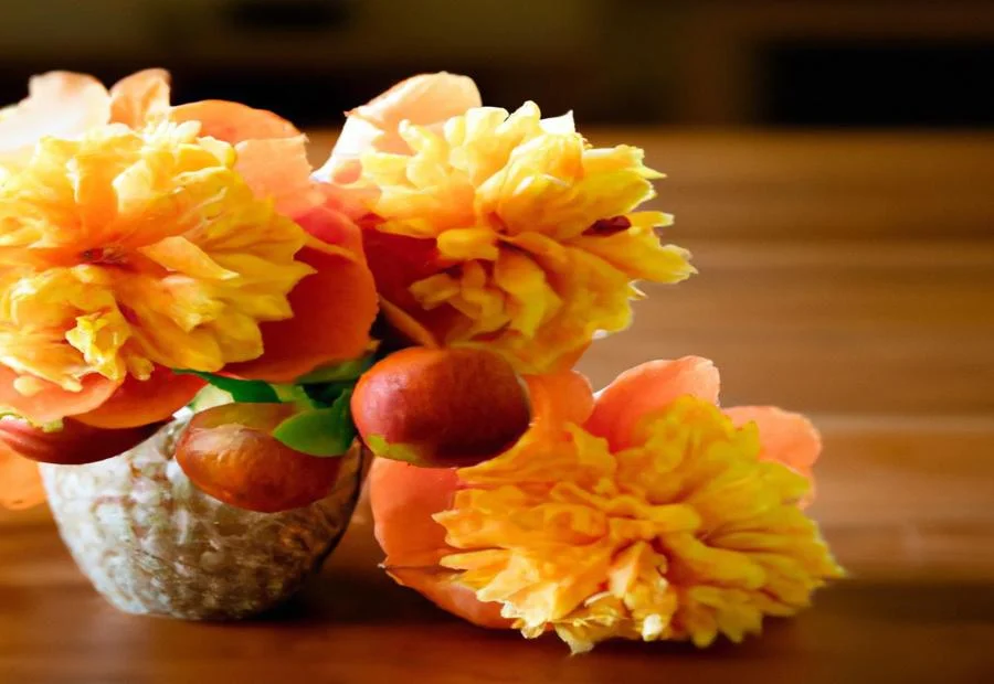 Tips for Using Orange Cup Peonies as Cut Flowers