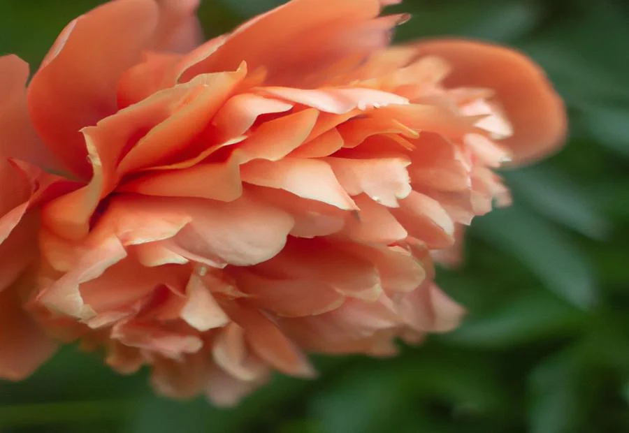 The Salmon Dream Peony in the Garden 