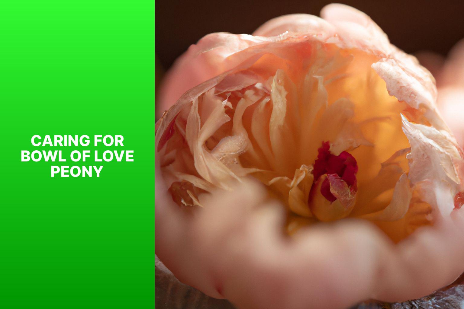 Caring for Bowl of Love Peony - Bowl of Love Peony 