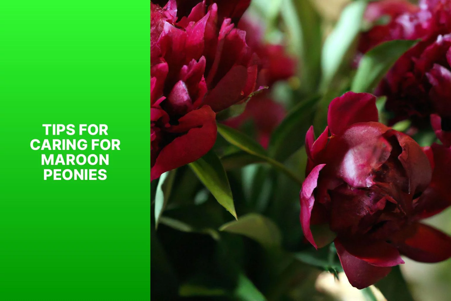 Tips for Caring for Maroon Peonies - Maroon Peonies 