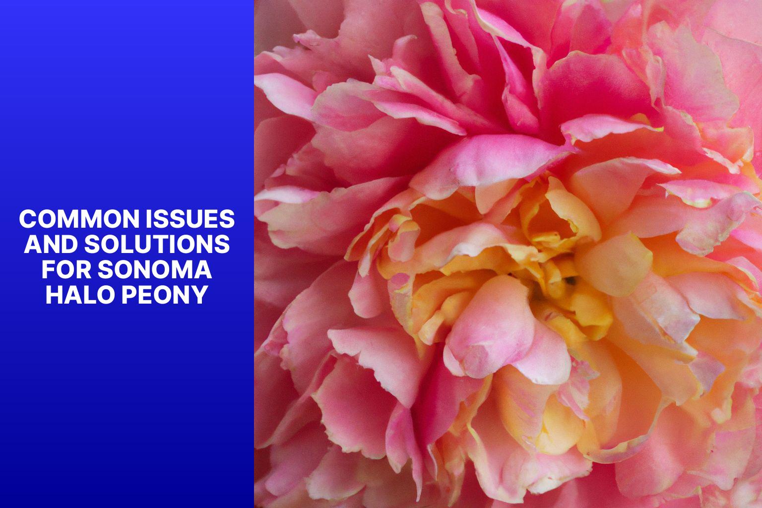 Common Issues and Solutions for Sonoma Halo Peony - sonoma halo peony 