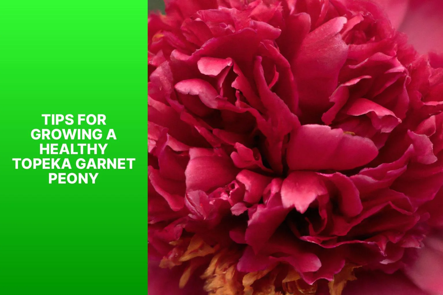 Tips for Growing a Healthy Topeka Garnet Peony - Topeka Garnet Peony