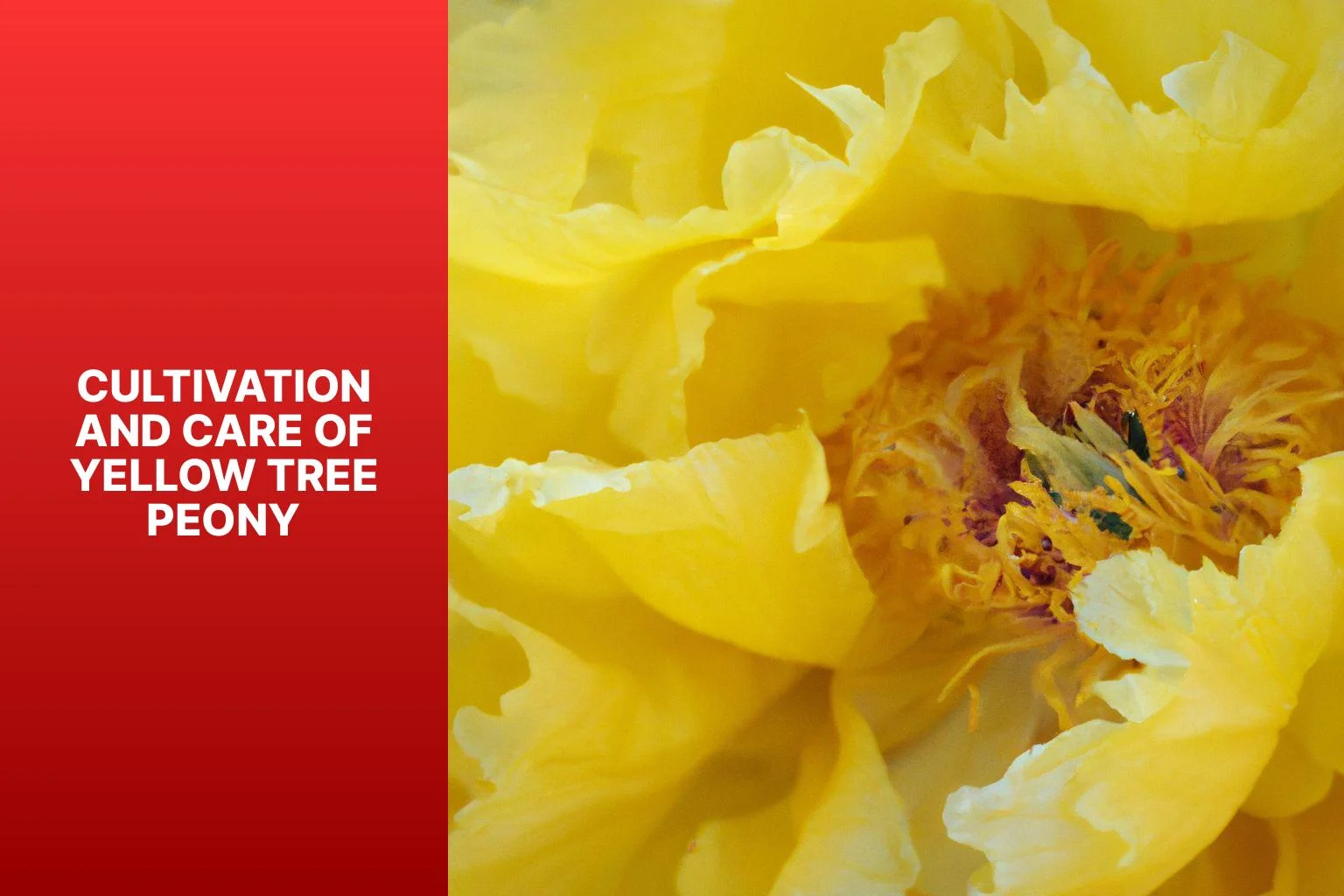 Cultivation and Care of Yellow Tree Peony - Yellow Tree Peony 
