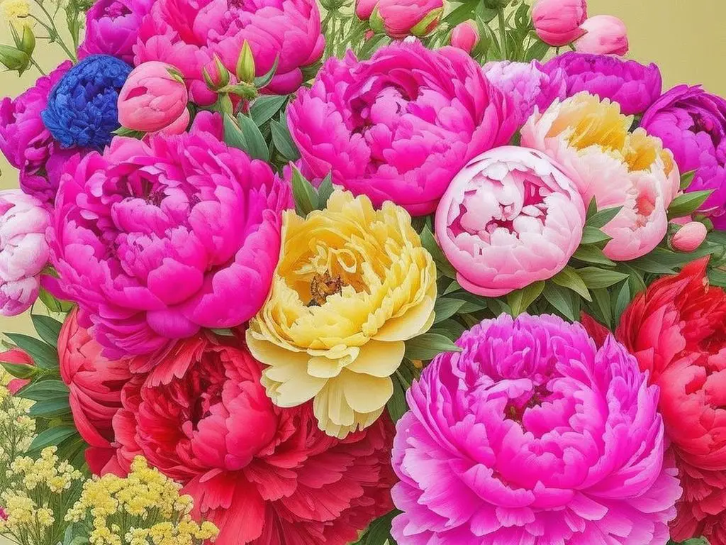 The Different Varieties of Bomb-Shaped Peonies - bomb-shaped peonies 