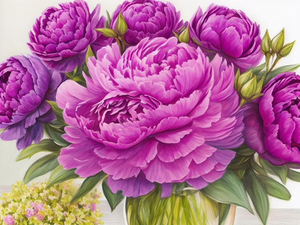 Types of Peonies - Purple peonies peonies 